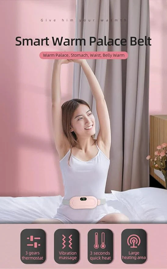 Period Cramp Electric Massager Vibrating Heating Belt