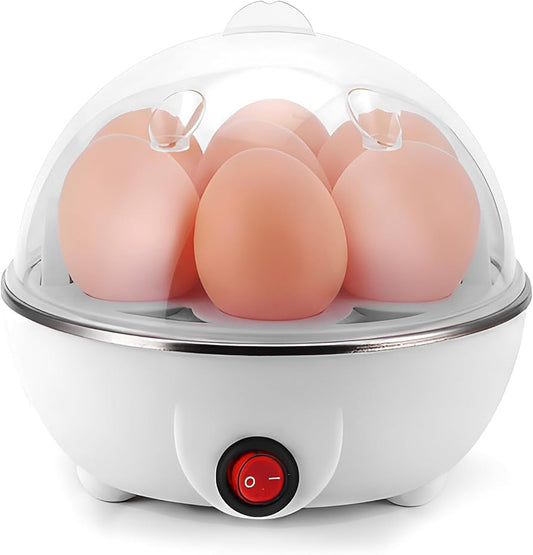 Electric Egg Boiler & Steamer – 7 Egg Capacity, Automatic Shut-Off