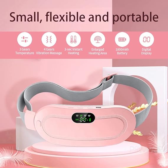 Period Cramp Electric Massager Vibrating Heating Belt